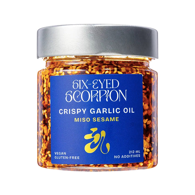 Six-Eyed Scorpion Miso Sesame Crispy Garlic Oil