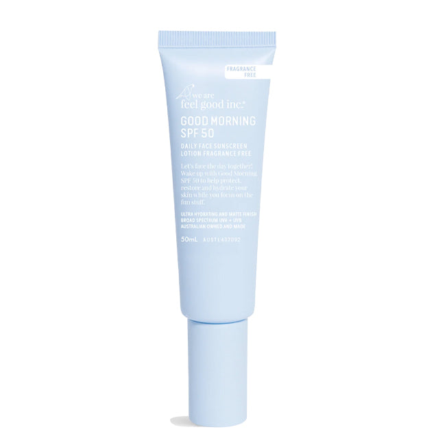 We Are Feel Good Inc. Good Morning SPF50 Daily Face Sunscreen Frangrance Free