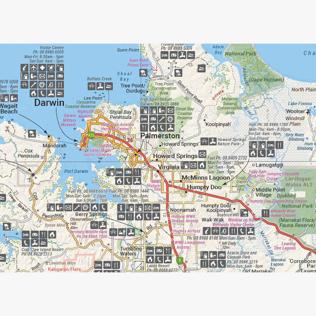 Hema Northern Territory State Map