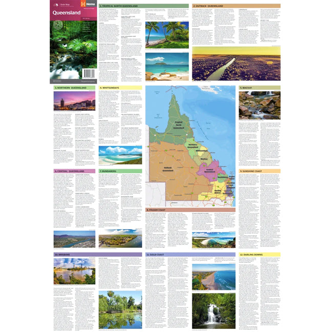 Hema Queensland State Map