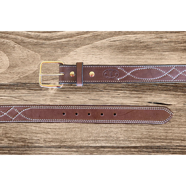 Texas Saddlery Western Chocolate Gunfighter Belt