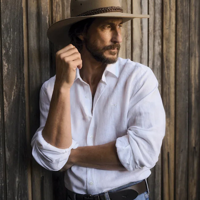 R.M. Williams LS Linen Classic Shirt