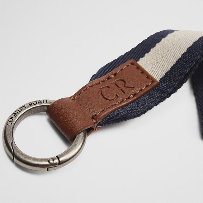 Country Road CR Logo Striped Keyring