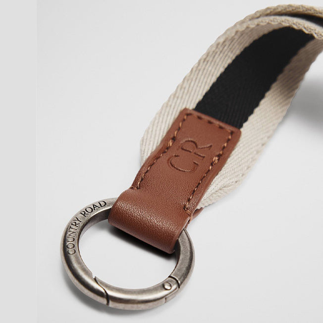 Country Road CR Logo Striped Keyring