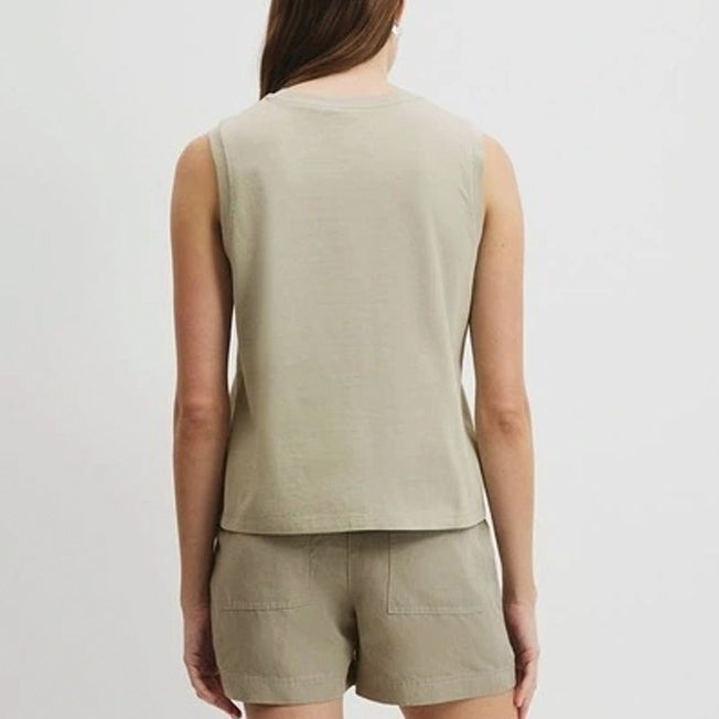 Country Road Lds Aus Cotton CR Logo Tank