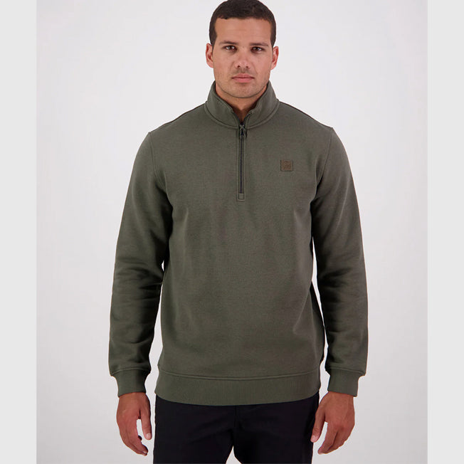 Swanndri Mens Fundamentals Quarter Zip Sweat