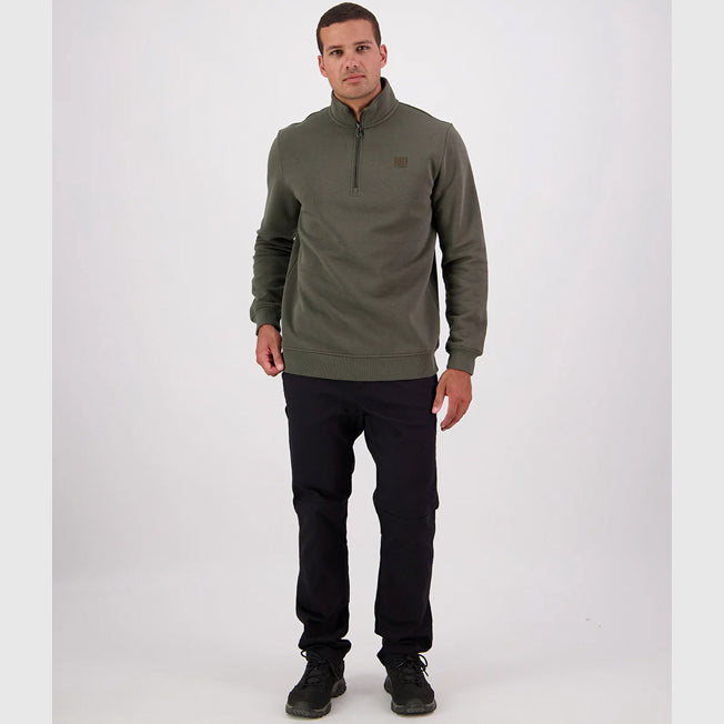 Swanndri Mens Fundamentals Quarter Zip Sweat