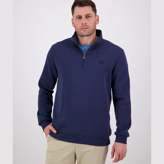 Swanndri Mens Fundamentals Quarter Zip Sweat