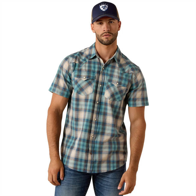 Ariat Mens Retro Halden Fitted Snap SS Shirt