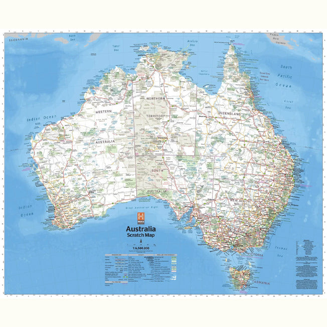 Hema Australia Scratch Map