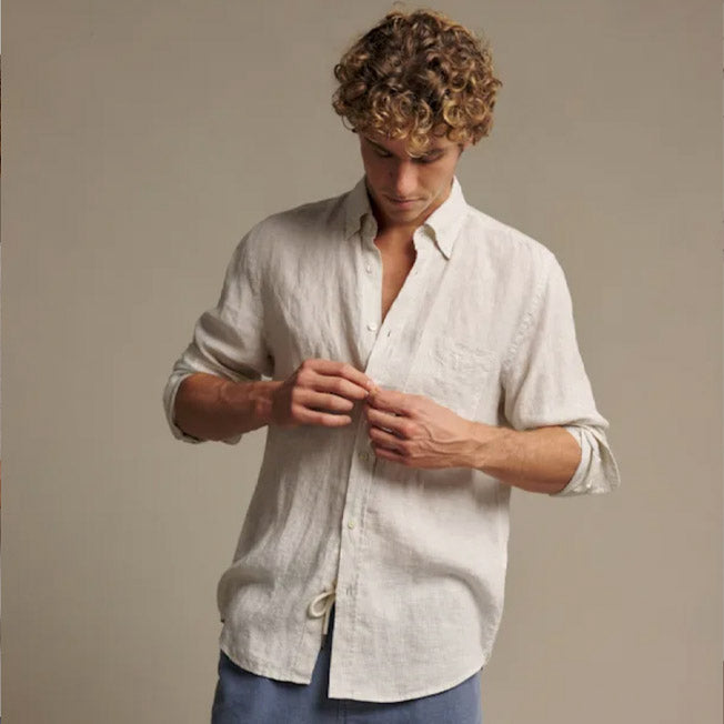 R.M. Williams Karron Linen Stripe Shirt