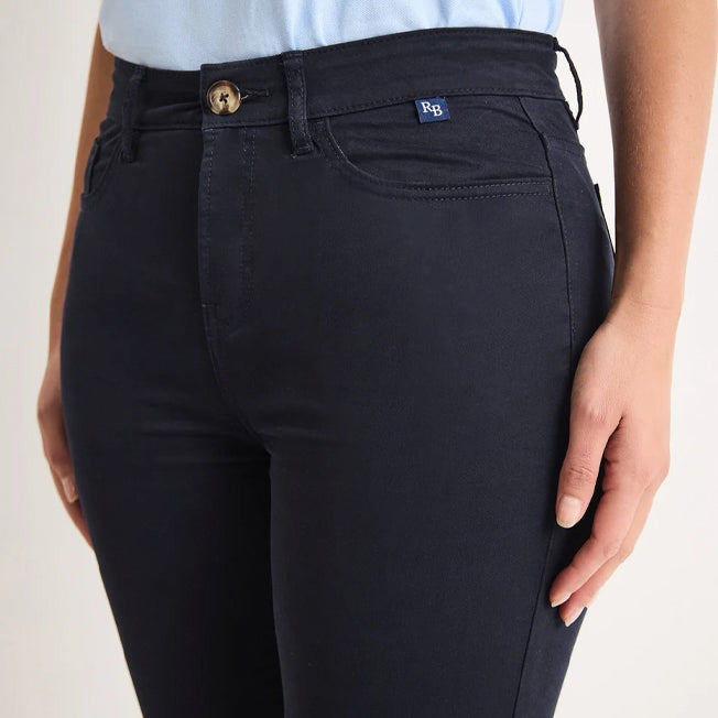 RB Sellars Ladies 5 Pocket Mid Rise Tapered Leg Chino