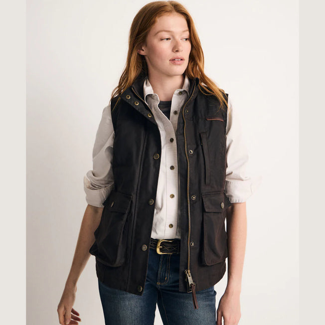 RB Sellars Ladies Khancoban Oilskin Vest