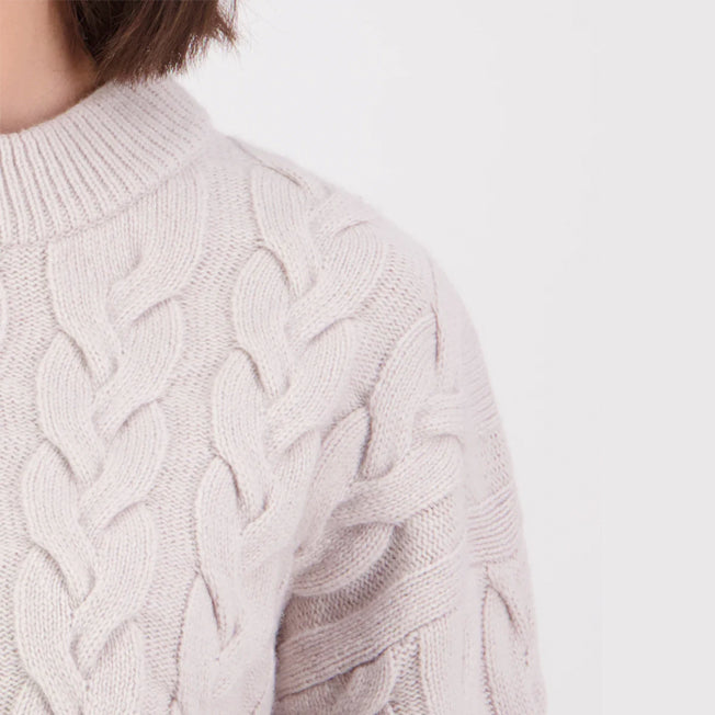 Swanndri Kinsley Cable Knit Ladies Crew