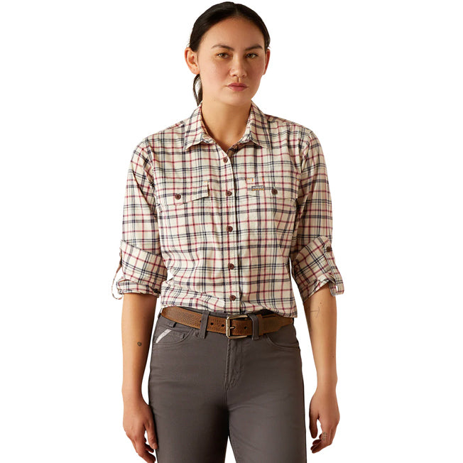 Ariat Ladies Rebar Made Tough Durastretch LS Work Shirt