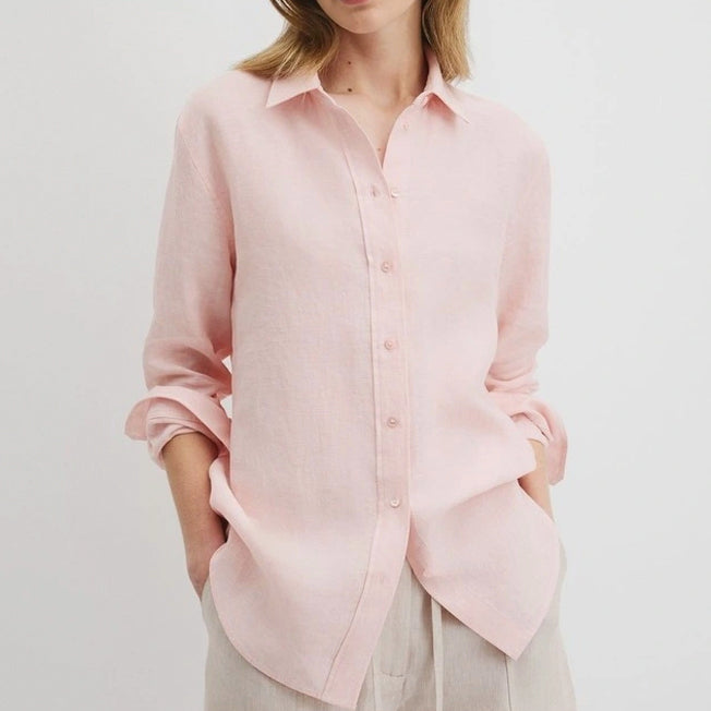 Country Road Ladies Linen LS Shirt
