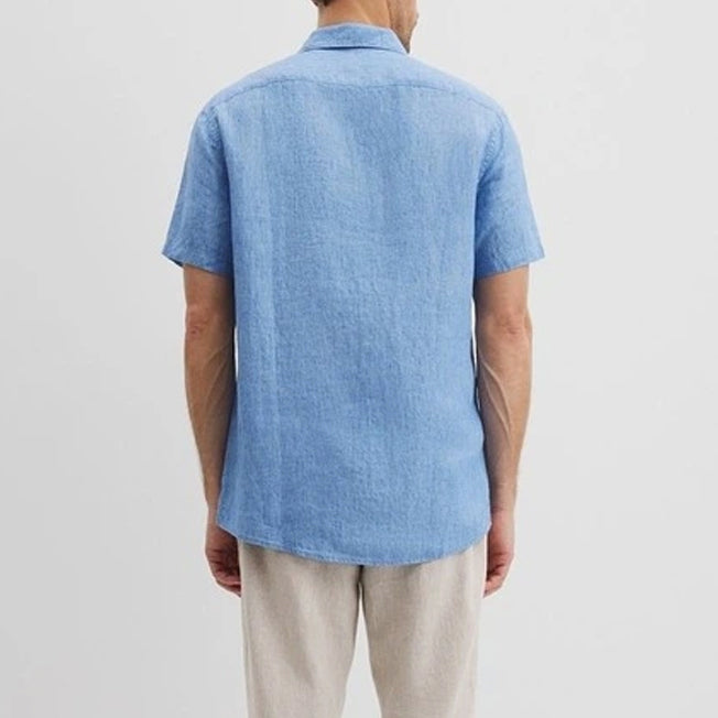 Country Road Mens Reg Fit SS Linen Shirt