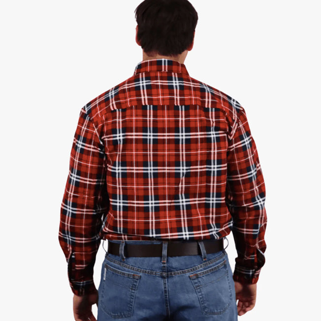 Swanndri Mens Closed Front Egmont Shirt Twin Pack