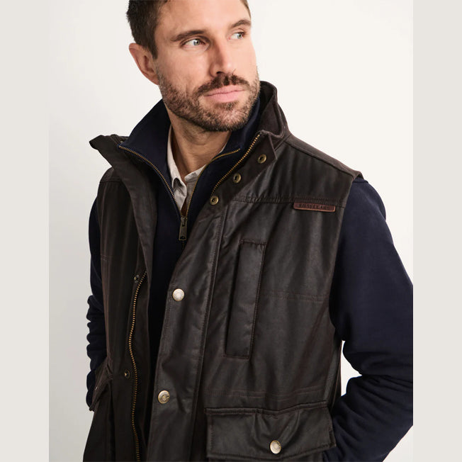 RB Sellars Mens Khancoban Oilskin Vest