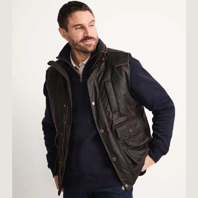 RB Sellars Mens Khancoban Oilskin Vest