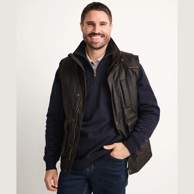 RB Sellars Mens Khancoban Oilskin Vest