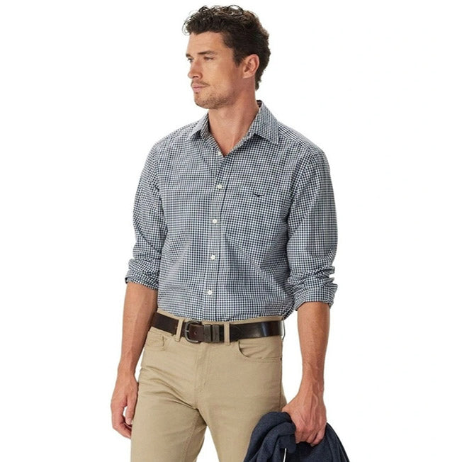 R.M. Williams Mens Mogo Poplin Check Shirt