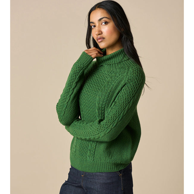 uimi Molly Aran Textured Merino Wool Jumper