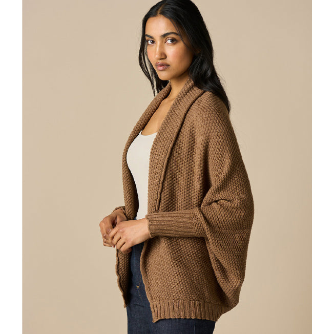 uimi Molly Seed Stitch Merino Wool Shrug