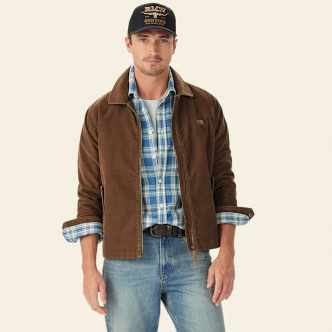R.M. Williams Munro Cord Harrington Jacket