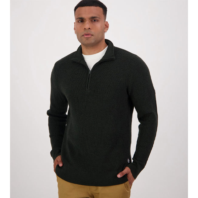 Swanndri Mens Otahu River 1/4 Zip Merino Knit