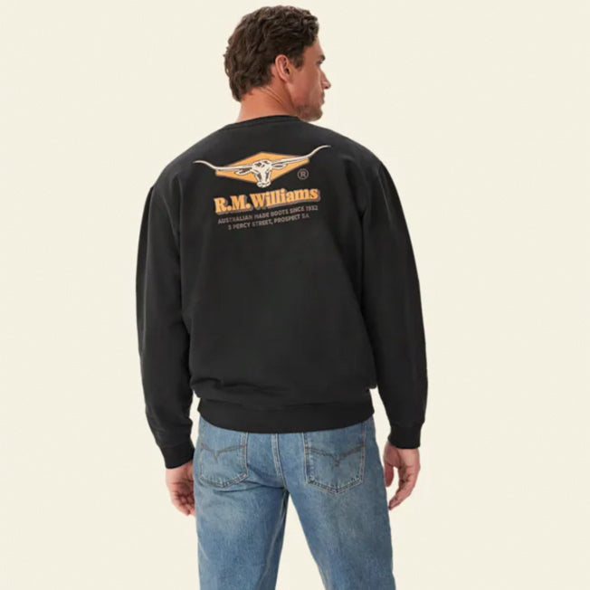 R.M. Williams Mens Percy Crew Sweatshirt
