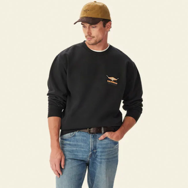 R.M. Williams Mens Percy Crew Sweatshirt