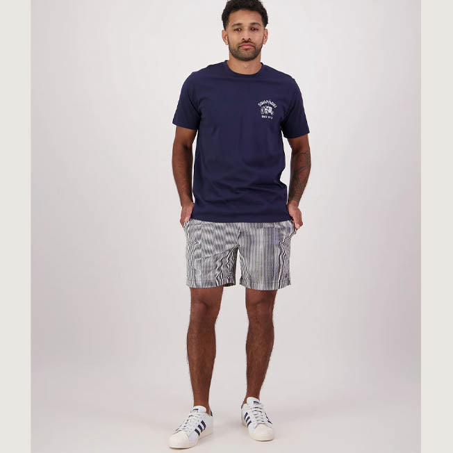 Swanndri Mens Seaview Stripe Short