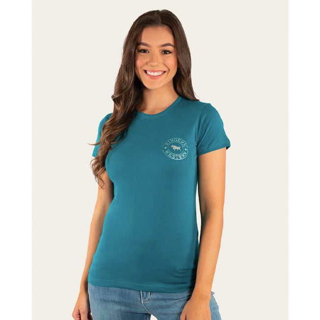 Ringers Western Signature Bull Fitted Ladies Tee