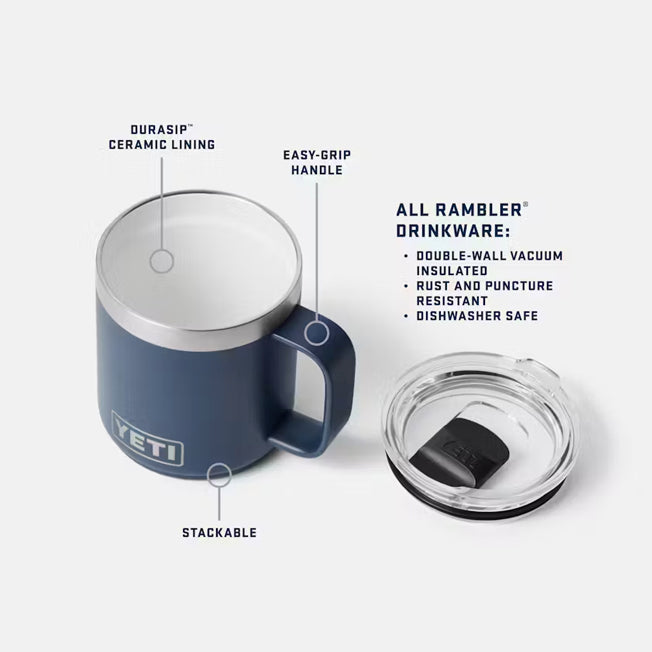 Yeti Rambler 10oz Durasip Mug With Magslider Lid