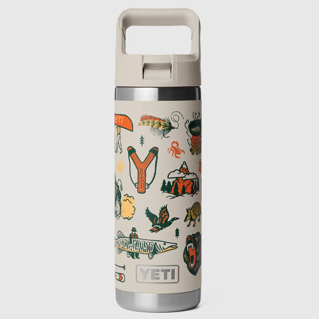 Yeti Rambler Summer Camp 18oz Bottle w/ Straw Lid