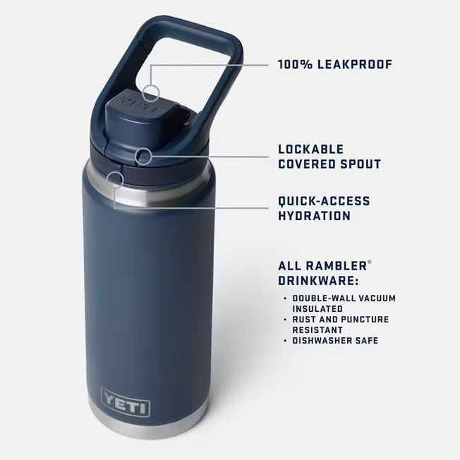 Yeti Rambler 26oz Bottle with Flip Chug Cap