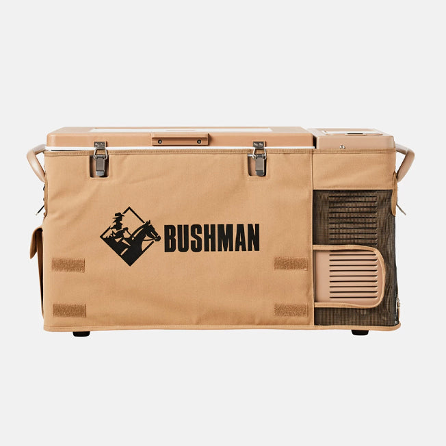Bushman 35-52L OG Heavy Duty Portable Fridge Freezer with Cover-Transformer and Extension Kit