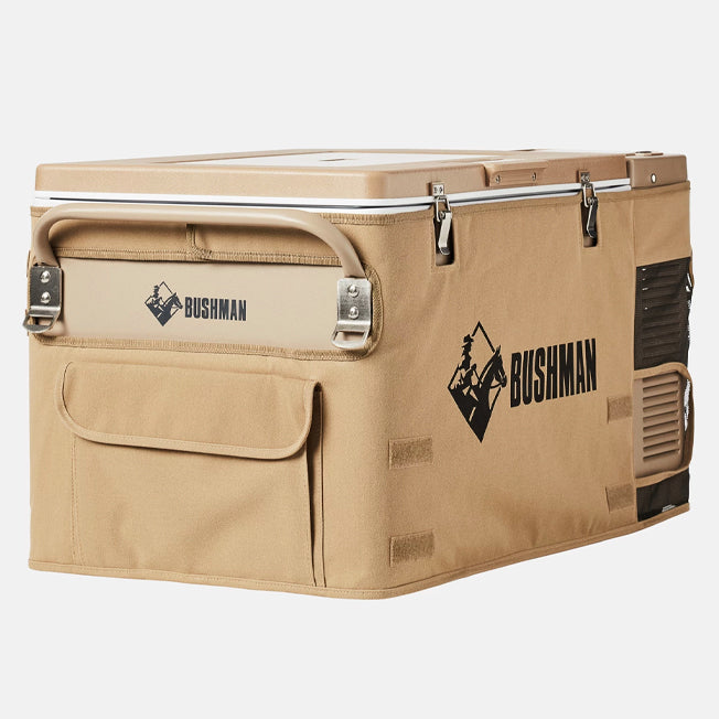 Bushman 35L OG Heavy Duty Portable Fridge Freezer with Cover and Transformer