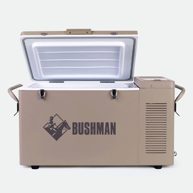 Bushman 35L OG Heavy Duty Portable Fridge Freezer with Cover and Transformer
