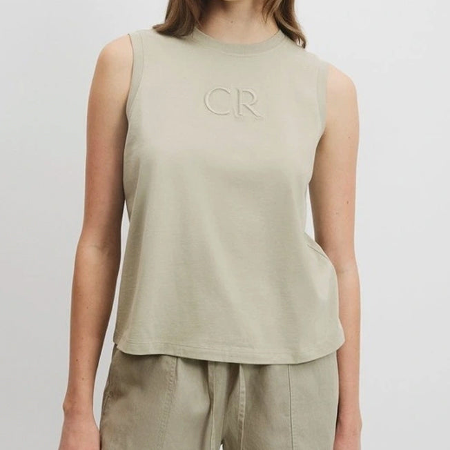 Country Road Lds Aus Cotton CR Logo Tank