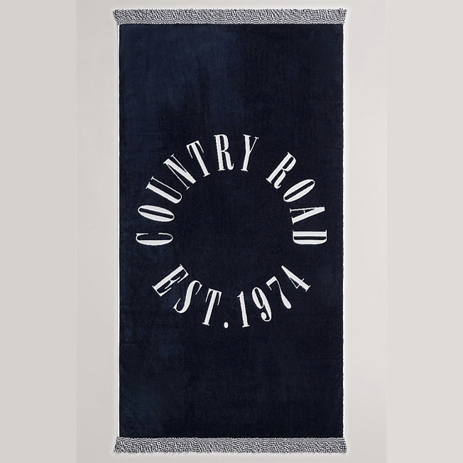 Country Road EST 1974 CR Beach Towel