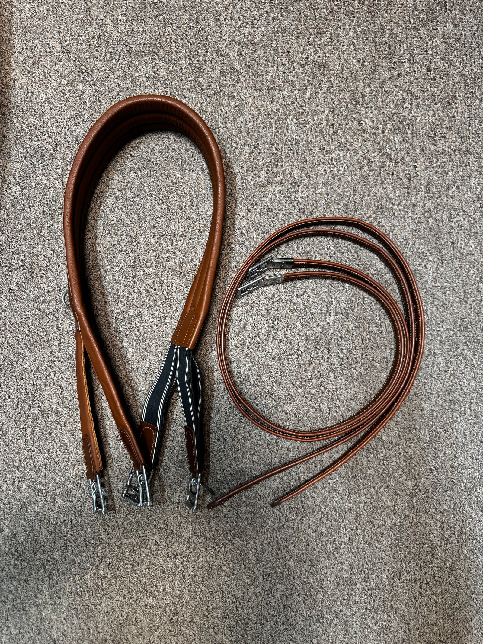 Prestige Italia Leather Jump Saddle Set