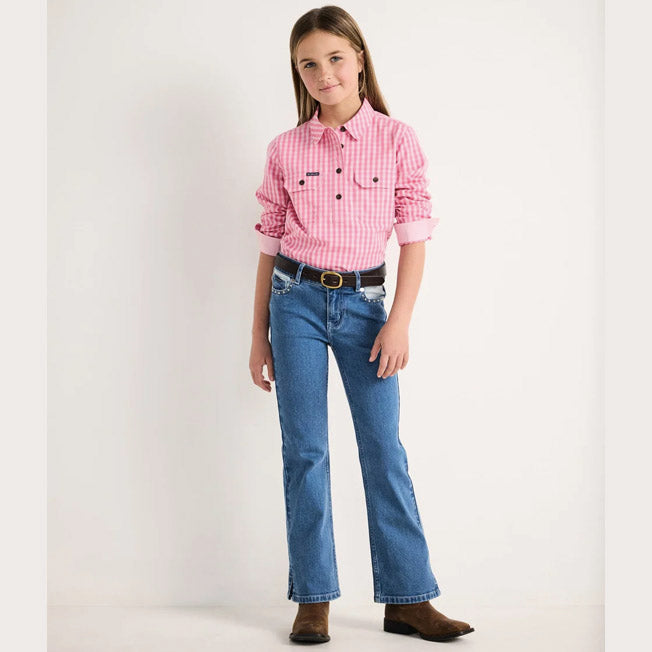 RB Sellars Kids LE Sandy 1/2 Button Lightweight LS Work Shirt
