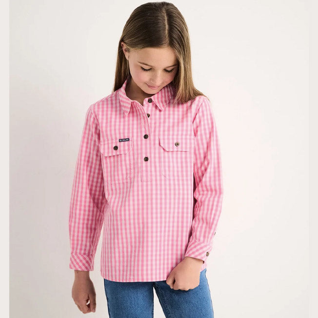 RB Sellars Kids LE Sandy 1/2 Button Lightweight LS Work Shirt