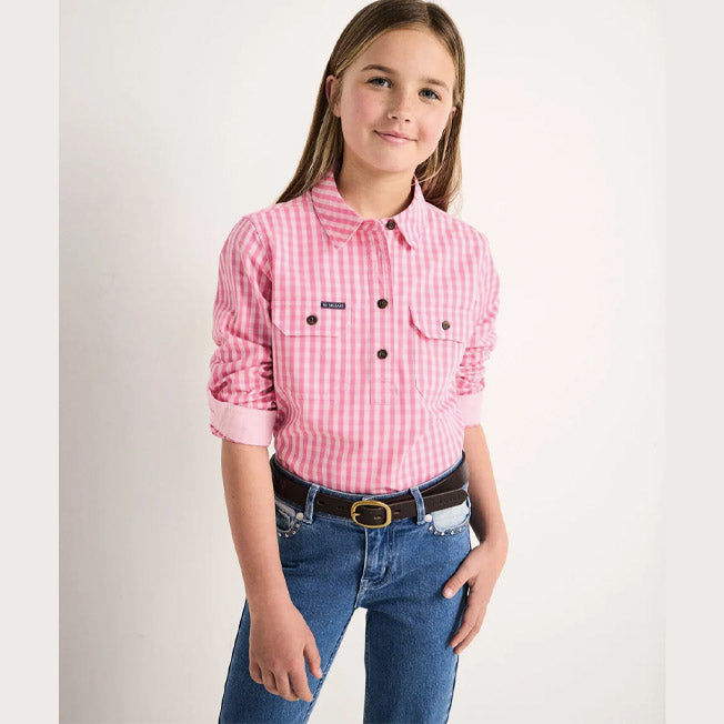 RB Sellars Kids LE Sandy 1/2 Button Lightweight LS Work Shirt