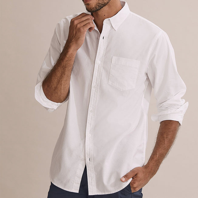 Country Road Mens Regular Fit Washed BD Oxford LS Shirt