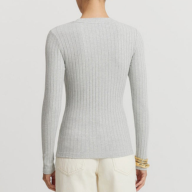 Country Road Lds LS Rib Top
