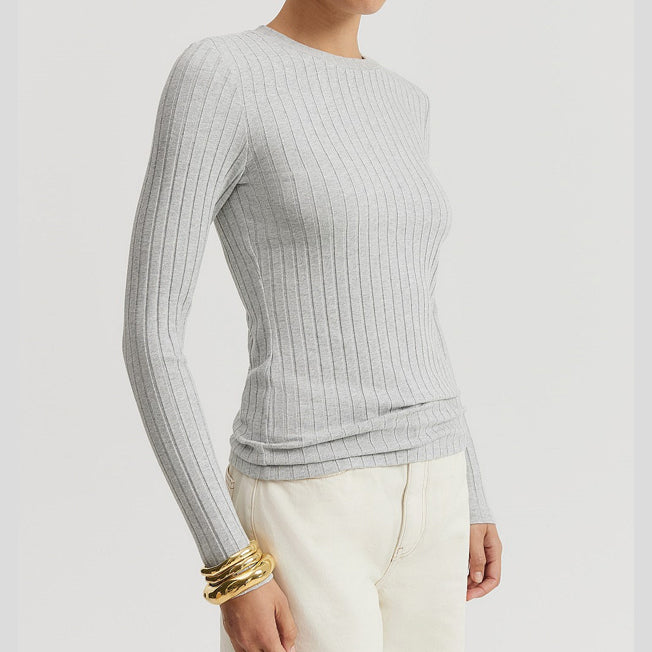 Country Road Lds LS Rib Top