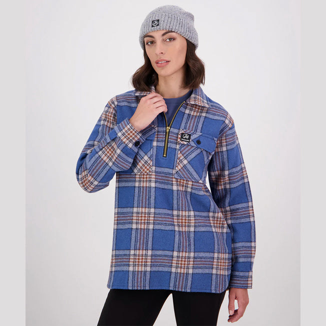 Swanndri Ladies Ranger Wool Zip Front Check Bushshirt